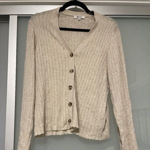Madewell cream colored x-large cardigan